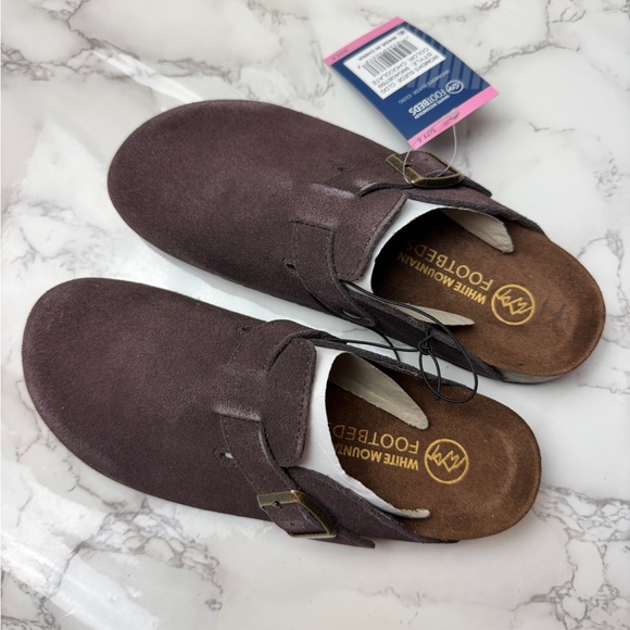 White Mountain Women’s  Suede Buckle Loafers - Chocolate US Size 6 - Picture 6 of 9